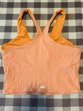Alo Orange Racerback Tank